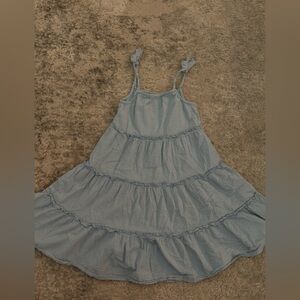 H&M Light Blue Tiered Kids Dress